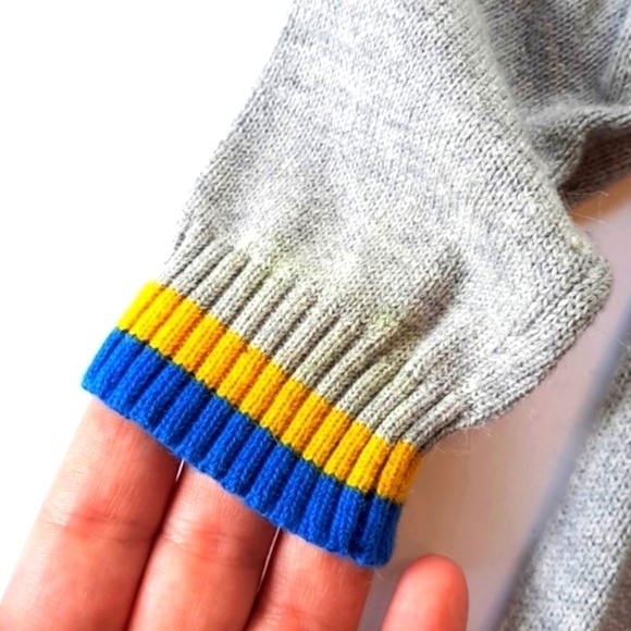 Baby Cat&Jack long sleeve jumper sleeper onesie fair isle 3-6 months 100% cotton - Picture 4 of 9